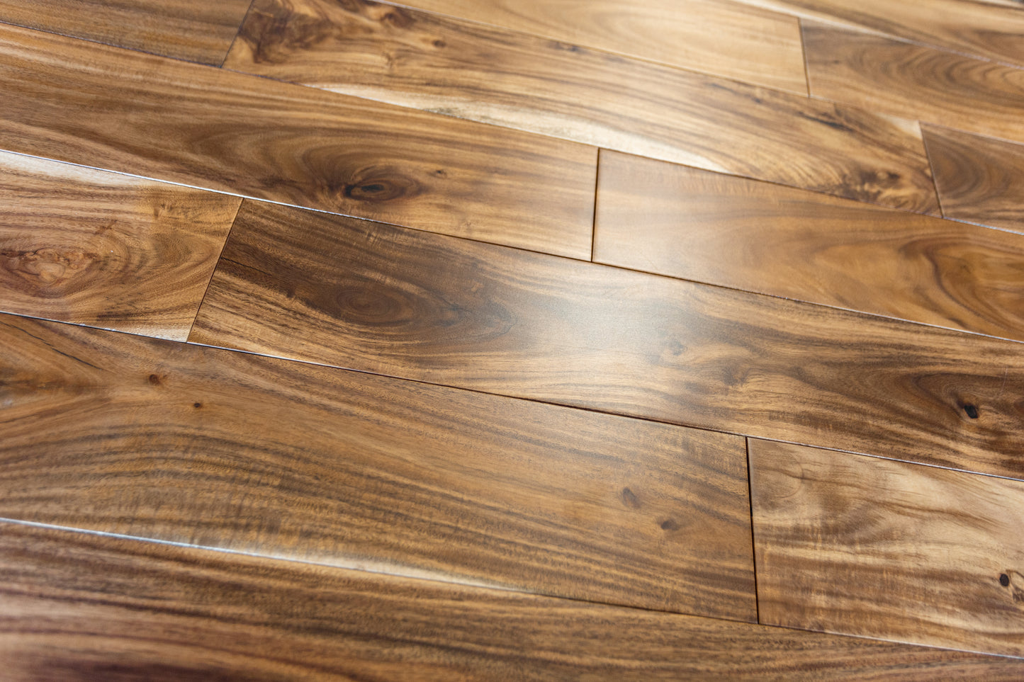 Acacia Natural Smooth 5" Wide 3/4" Solid Hardwood In Stock